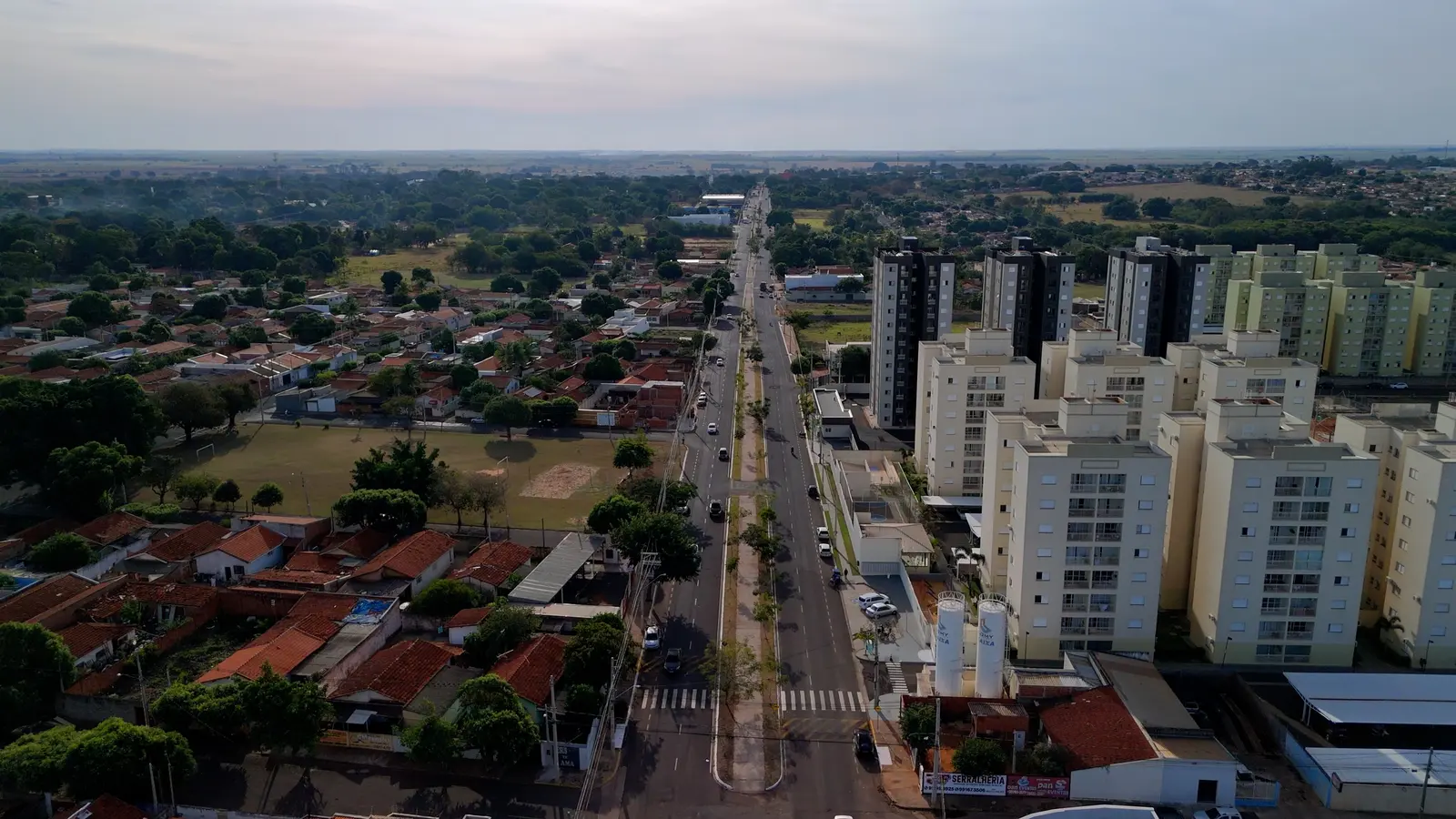 Avenida 2 de Dezembro em Araçatuba